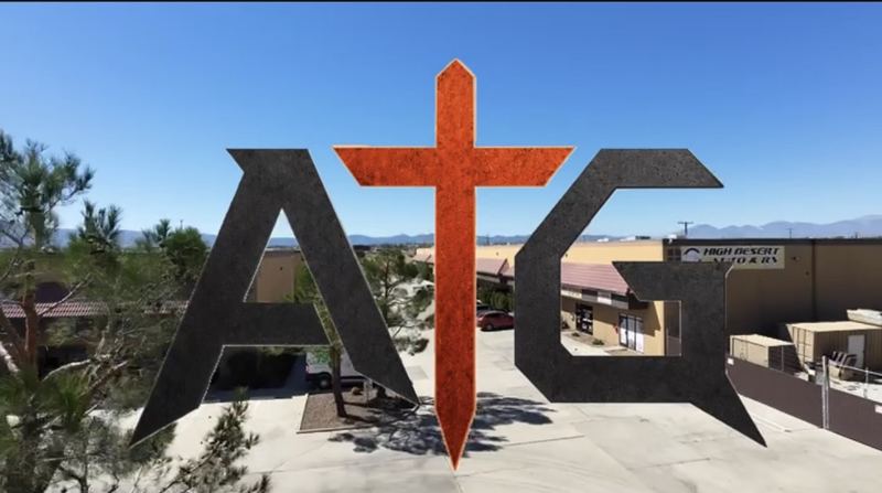 The ATG Fitness building at 17229 Lemon St in Hesperia with the ATG logo